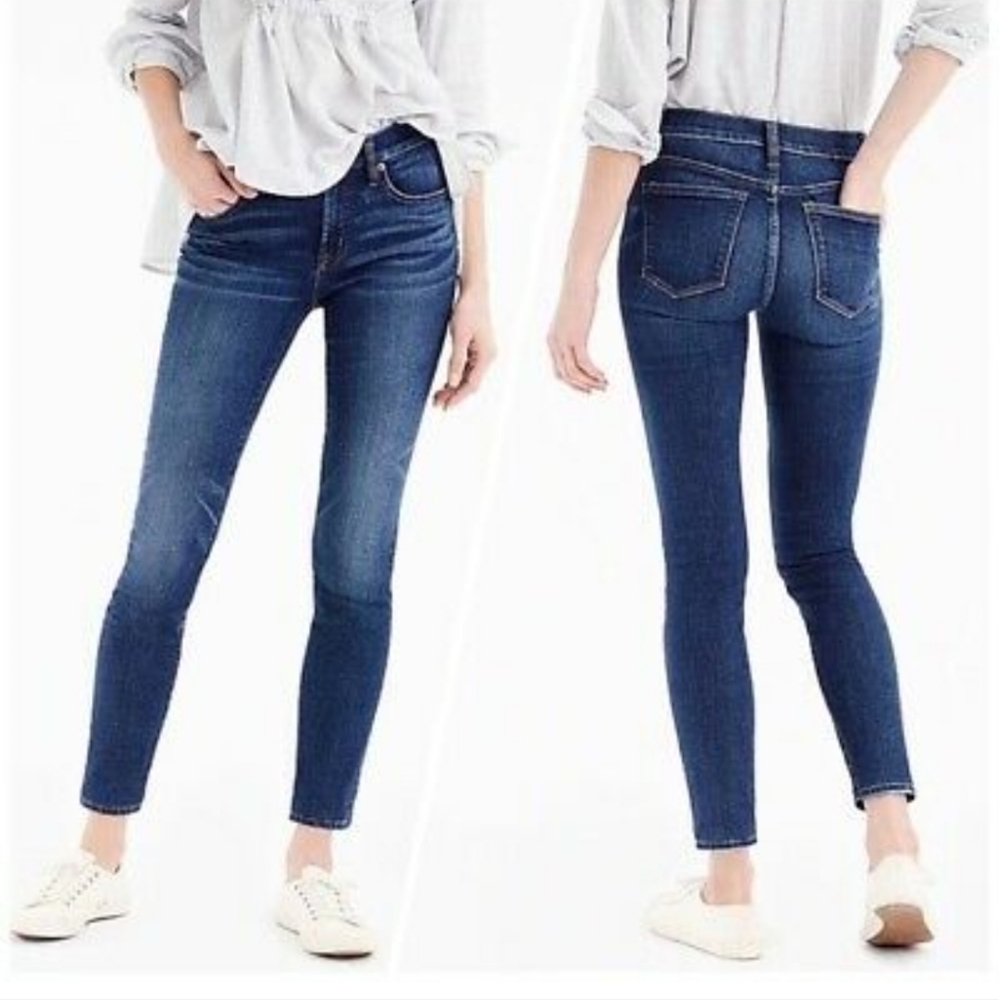 J.Crew 27 Toothpick Jeans Wash 8" Rise